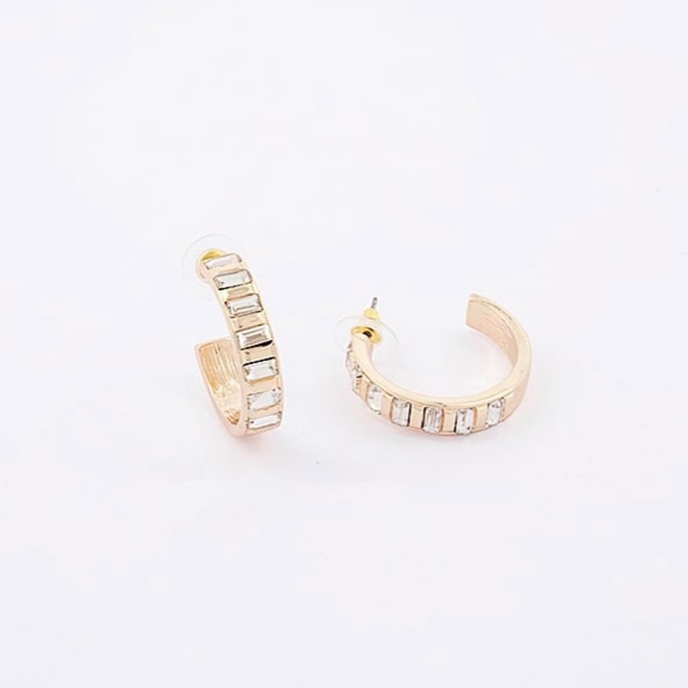 Bay to Baubles - Finley Crystal Hoops